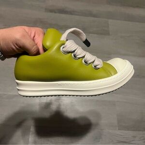 Rick Owens Vibrant Green Sneakers